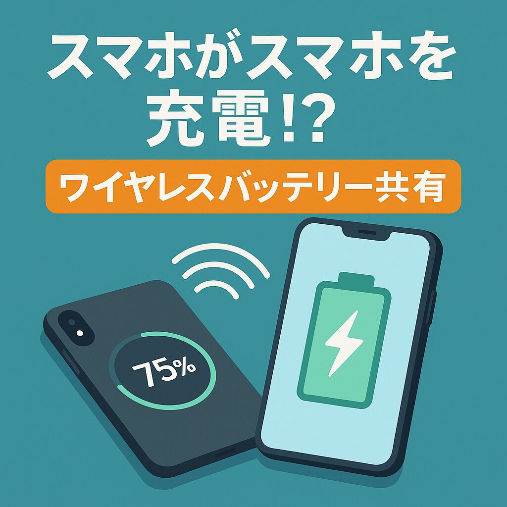 ワイヤレス バッテリー 共有