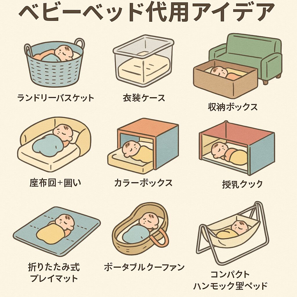 ベビーベッド代用アイデア