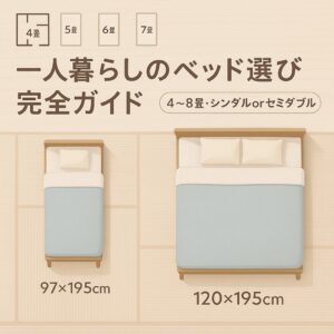 一人暮らし ワンルーム　ベッド