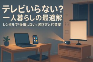 テレビ 要らない 一人暮らし　レンタル