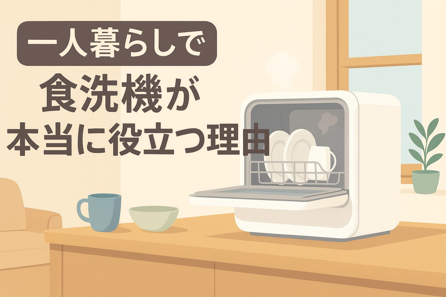 一人暮らし 食洗器　レンタル