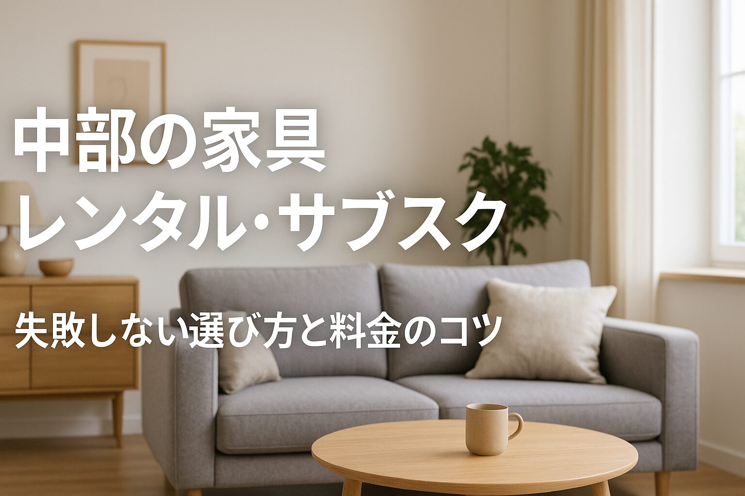 中部 家具 レンタル サブスク