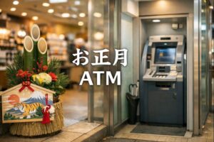 お正月,ATM
