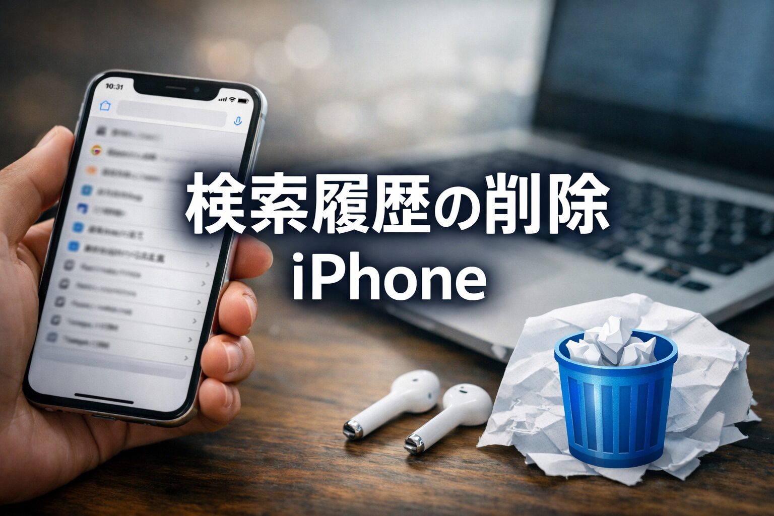 検索履歴の削除　iphone