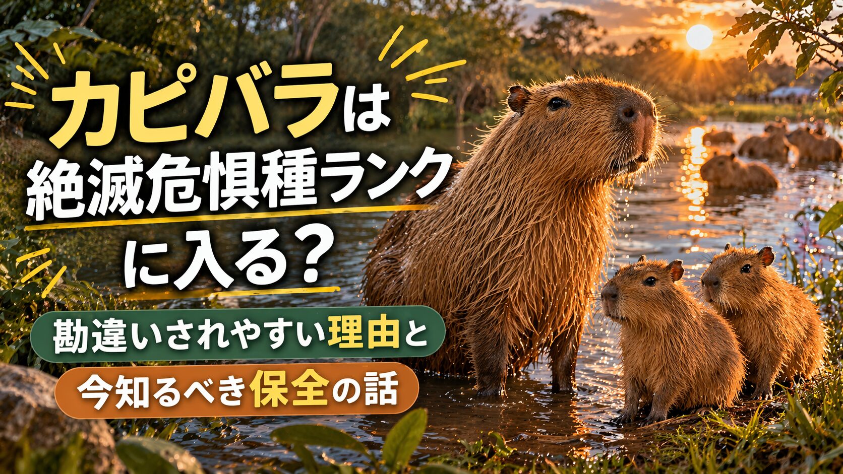 カピパラ 絶滅危惧種ランク
