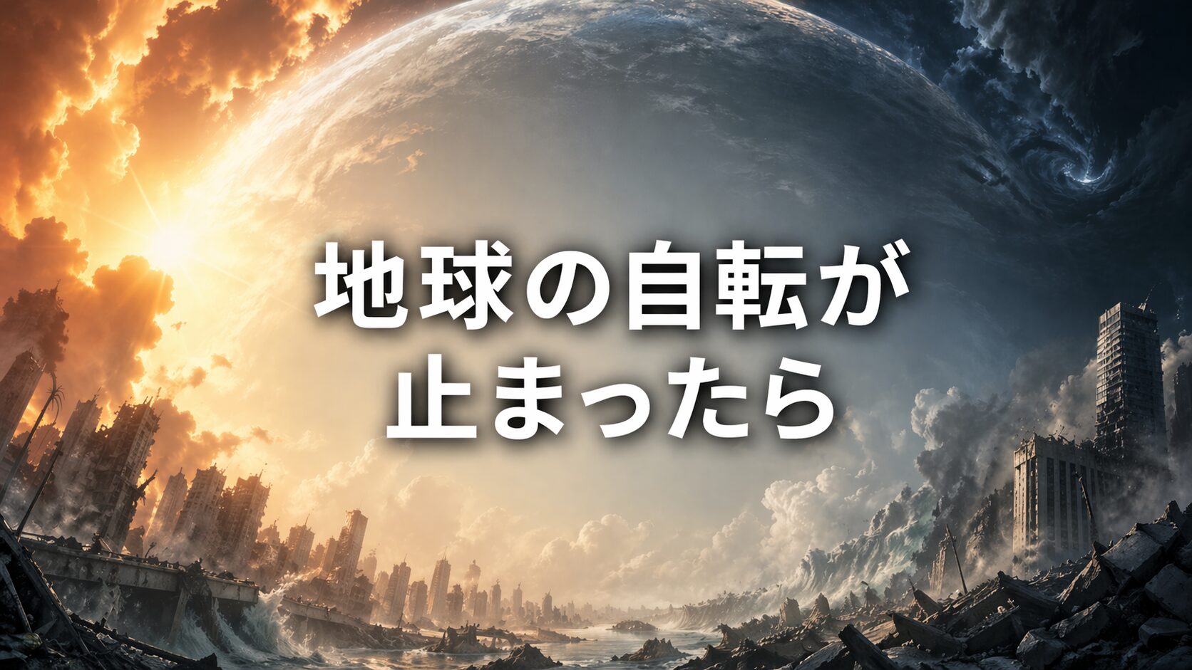 地球の自転が止まったら